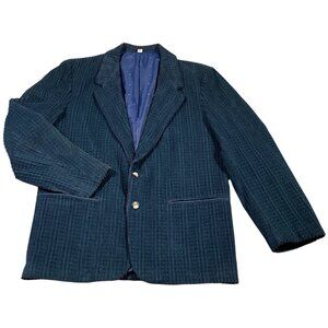 VTG Monopol Spain Jacket Mens S EUR 46 Corduroy Gingham Sport  Academia Professo